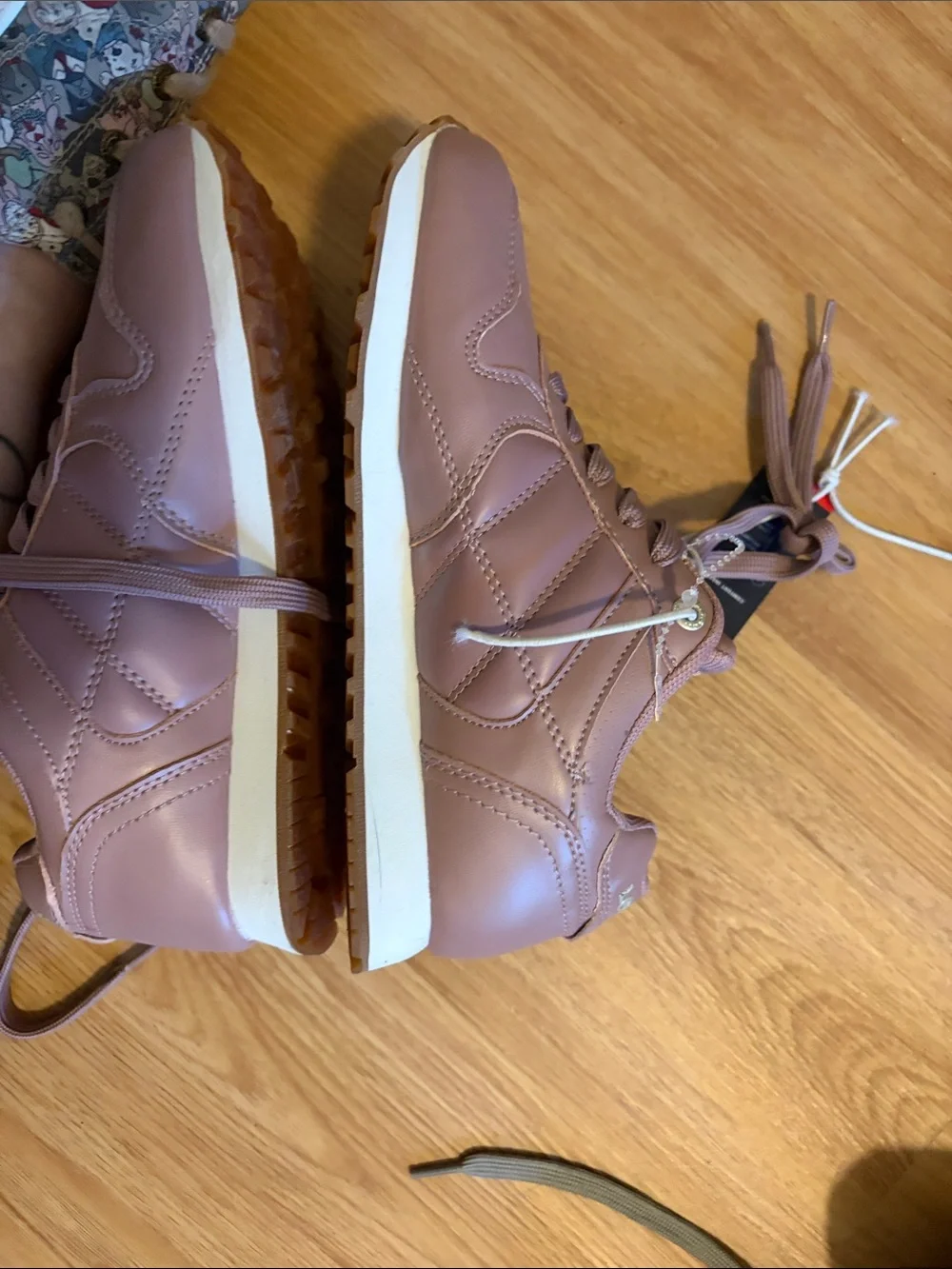 Levi's Women's Lace-Up Sneakers in Dusty Pink